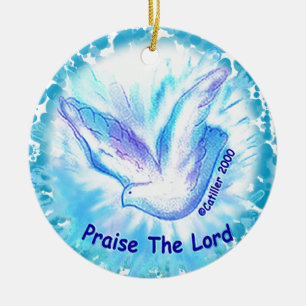 Christelijke Lof De Lord Dove aangepaste naam Keramisch Ornament