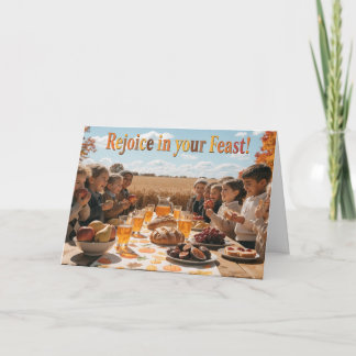 Christelijke Loofhuttenfeestkaart voor kinderen Kaart