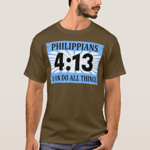 Christelijke loper Running Bib Philippians 413 Ik  T-shirt