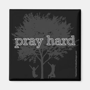 Christelijke magneet: Pray Hard Magneet