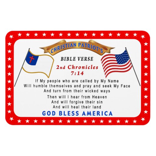 Christelijke Magneten Koelkast 2e kronieken 7 14 (Horizontaal)