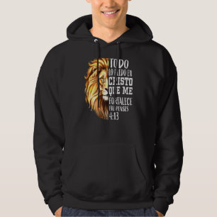 Christelijke Mannen Spaans lion Judah Grafisch op  Hoodie
