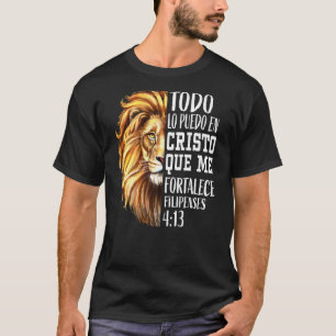 Christelijke Mannen Spaans lion Judah Grafisch op  T-shirt