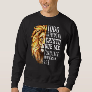 Christelijke Mannen Spaans lion Judah Grafisch op Trui