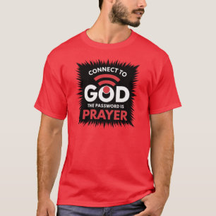 Christelijke Mannen T-shirt Connect to God