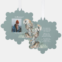 Christelijke Memorial Keepsake Barn Owl Bird