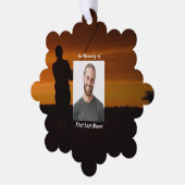 Christelijke Memorial Keepsake Golfer Golfen Ornament Kaart (Links)