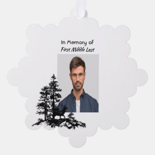 Christelijke Memory Keepsake Mannelijke herten Ornament Kaart