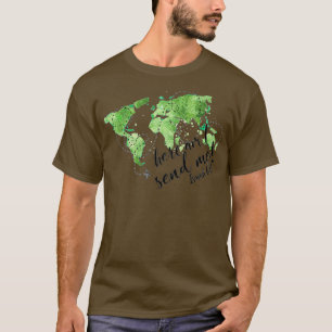 Christelijke Missionaire Pilot Map Aviation Isaiah T-shirt