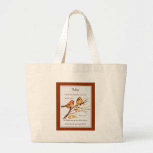 Christelijke Moeder Schrift Spreuken 31 Grote Tote Bag
