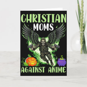 Christelijke moeders tegen anime skelet engelenvle kaart