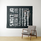 Christelijke Mondjes van Leeuwen Schrift Wandkleed (In Situ (horizontaal))