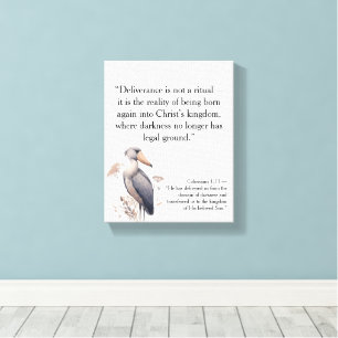 Christelijke Motivatiecitaten met Geloof Canvas Afdruk