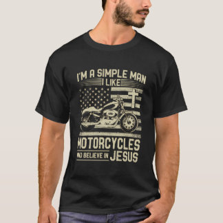 Christelijke motorfiets en jezus geloof Christelij T-shirt