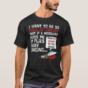 Christelijke Muggen Gag Grappen Religieus Christel T-shirt