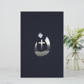 Christelijke nazarene solidariteit met koolstof briefpapier (Staand voorkant)