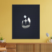 Christelijke nazarene solidariteit met koolstof canvas afdruk (Insitu (Woonkamer))