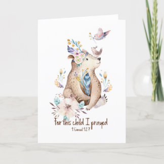 Christelijke Nieuwe Baby Doop Kaart
