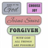 Christelijke offertebundel sticker (Voorkant)