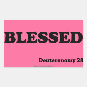 Christelijke offertes rechthoekige sticker