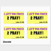 Christelijke offertes rechthoekige sticker (Vel)