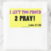 Christelijke offertes rechthoekige sticker (Tas)