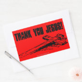 Christelijke offertes rechthoekige sticker (Envelop)