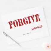 Christelijke offertes rechthoekige sticker (Envelop)