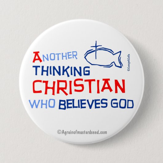 Christelijke offertes ronde button 7,6 cm (Voorkant)