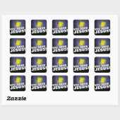 Christelijke offertes vierkante sticker (Vel)