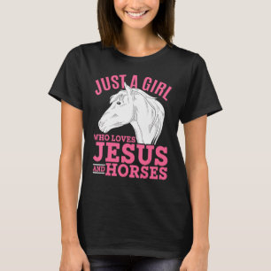 Christelijke Paardrijdster Dames Vrouwen Paardrijd T-shirt