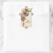 Christelijke  paasmaaltijden ronde sticker (Tas)