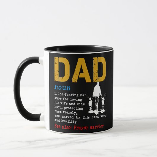 Christelijke pap Definition vaders dag DAD Mok (Links)