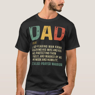 Christelijke papa Definition vaders Dag Pap 1 T-shirt