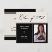 Christelijke Parochial School Foto Afstuderen Kaart (Voorkant / Achterkant)