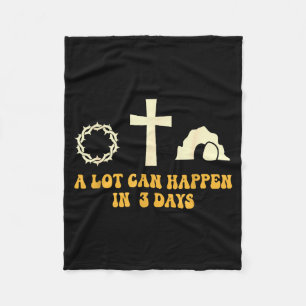 Christelijke Pasen Een heleboel kan er in 3 dagen Fleece Deken
