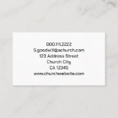Christelijke pastoor minister Visitekaartjes | Een (Achterkant)