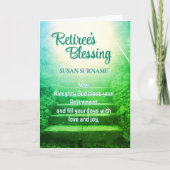 Christelijke pensioenzegeningskaart feestdagen kaart (Voorkant)