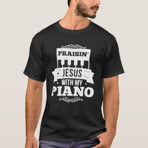 Christelijke pianist lovend over jezuspianisten t-shirt