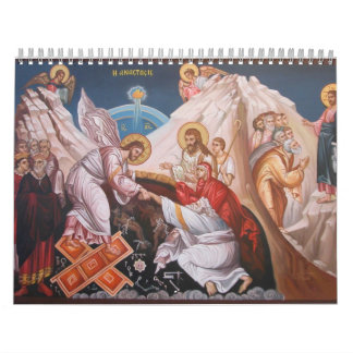 Christelijke pictogramkalender kalender