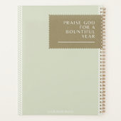 Christelijke planner Faith Journal Yellow Flowers (Achterkant)