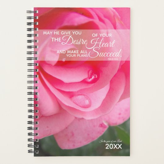 Christelijke Planner voor vrouwen - Red Rose (Voorkant)