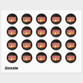 Christelijke Pompoen DANKBARE Thanksgiving Ronde Sticker (Vel)