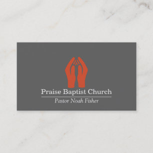 Christelijke Praying Hands Pastor Christianence Ca Visitekaartje