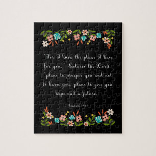 Christelijke prijsopgave - Jeremiah 29:11 Legpuzzel