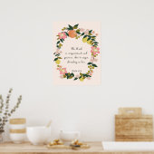 Christelijke prijsopgave - Psalm 103:8 Poster (Keuken)