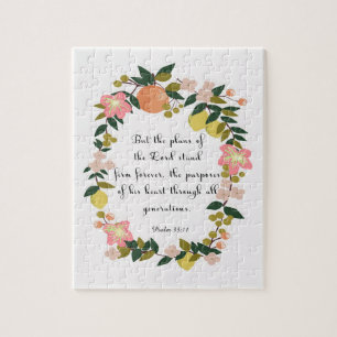 Christelijke prijsopgave - Psalm 33:11 Legpuzzel