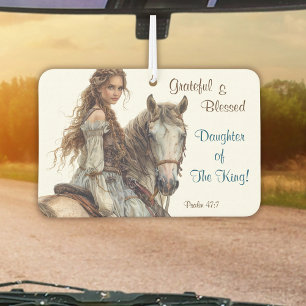 Christelijke prinses te paard luchtverfrisser
