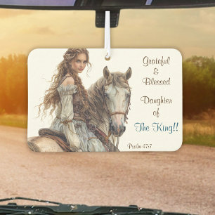 Christelijke prinses te paard luchtverfrisser