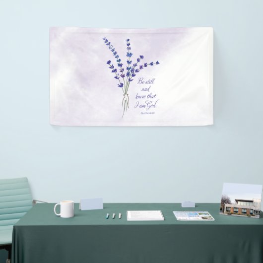 Christelijke promotiemadel met scripts spandoek (Beurs)